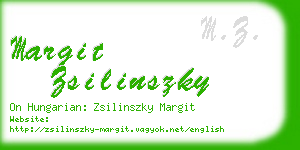margit zsilinszky business card